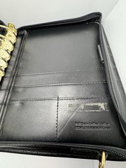 VTG Leather Franklin Covey Planner Crossbody Strap Classic Zip Free Shipping