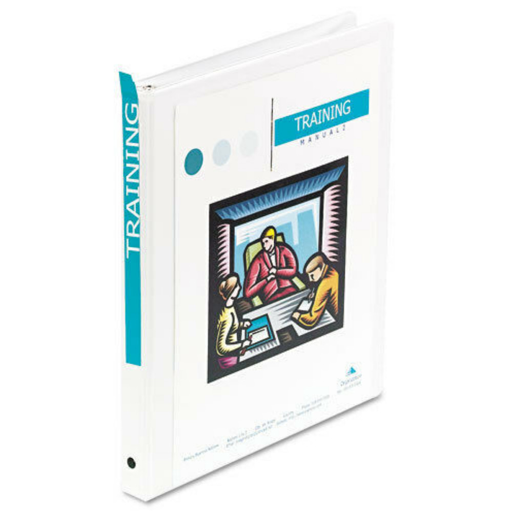 ACCO W362-13W Presentation View Binder 0.5” 1/2-Inch 3-Ring Letter Size White