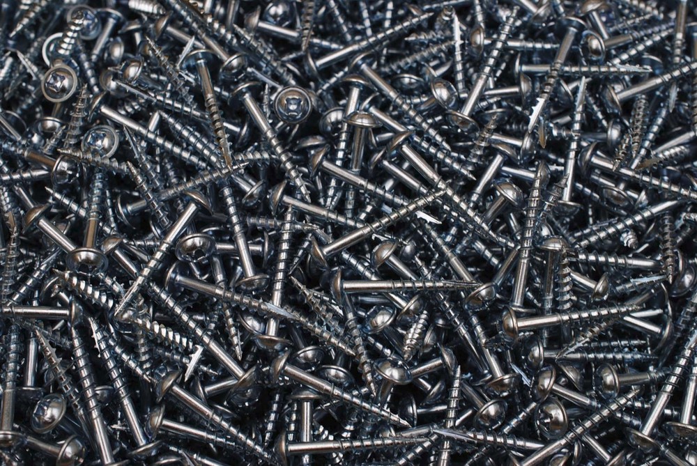 (700) Combo Drive Washer Head 8 x 1-1/4 Pocket Hole Type 17 Coarse Wood Screw #8