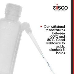 EISCO Wash Bottle, 500ml – Polyethylene – Translucent, Unbreakable – Screw Ca…