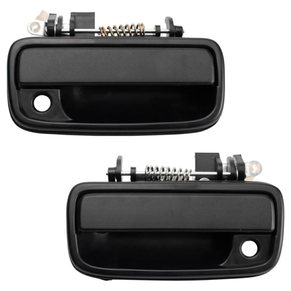 2pc Metal Exterior Door Handle Left Right Black Textured for Toyota Tacoma 95-04