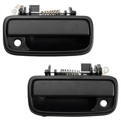 2pc Metal Exterior Door Handle Left Right Black Textured for Toyota Tacoma 95-04