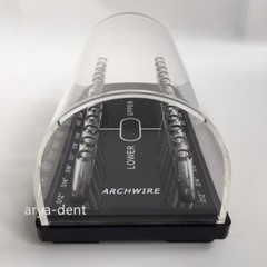 Dental Orthodontic Arch Wire Organizer Storage Box Placing Brackets Round Case