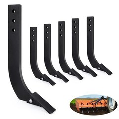 6 Packs Box Blade Shank 16″ Scarifier Shank W/ 3 Holes Box Scraper Detachable