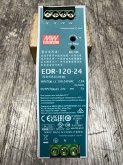 MEAN WELL EDR-120-24 24VDC 5A DIN RAIL POWER SUPPLY