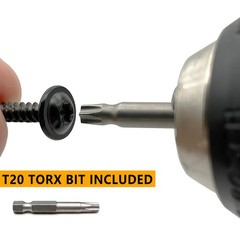 110 PCS #811/2″ T20 Torx Head Wood Screws Self Tapping Black Truss Ruspert