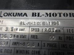 *SPECIAL PRICE* OKUMA BL-MOTOR BL-MH301E-12SB 1995.12 ER-FC-2048D WARRANTY