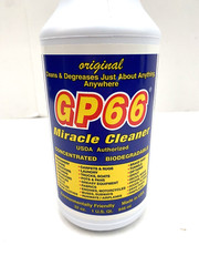 GP66 Green Miracle Cleaner Quart Cleans Over 1,000 Surface Types 1 oz to 1 gal