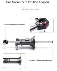 Dual-Purpose Straight and Curved Line Scribing Tool Parallel Line Drawing Tool