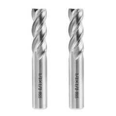 Square End Mill 1/2″ Cutting Dia X 1/2″ Shank Dia 4 Flute Straight End Mill Cut