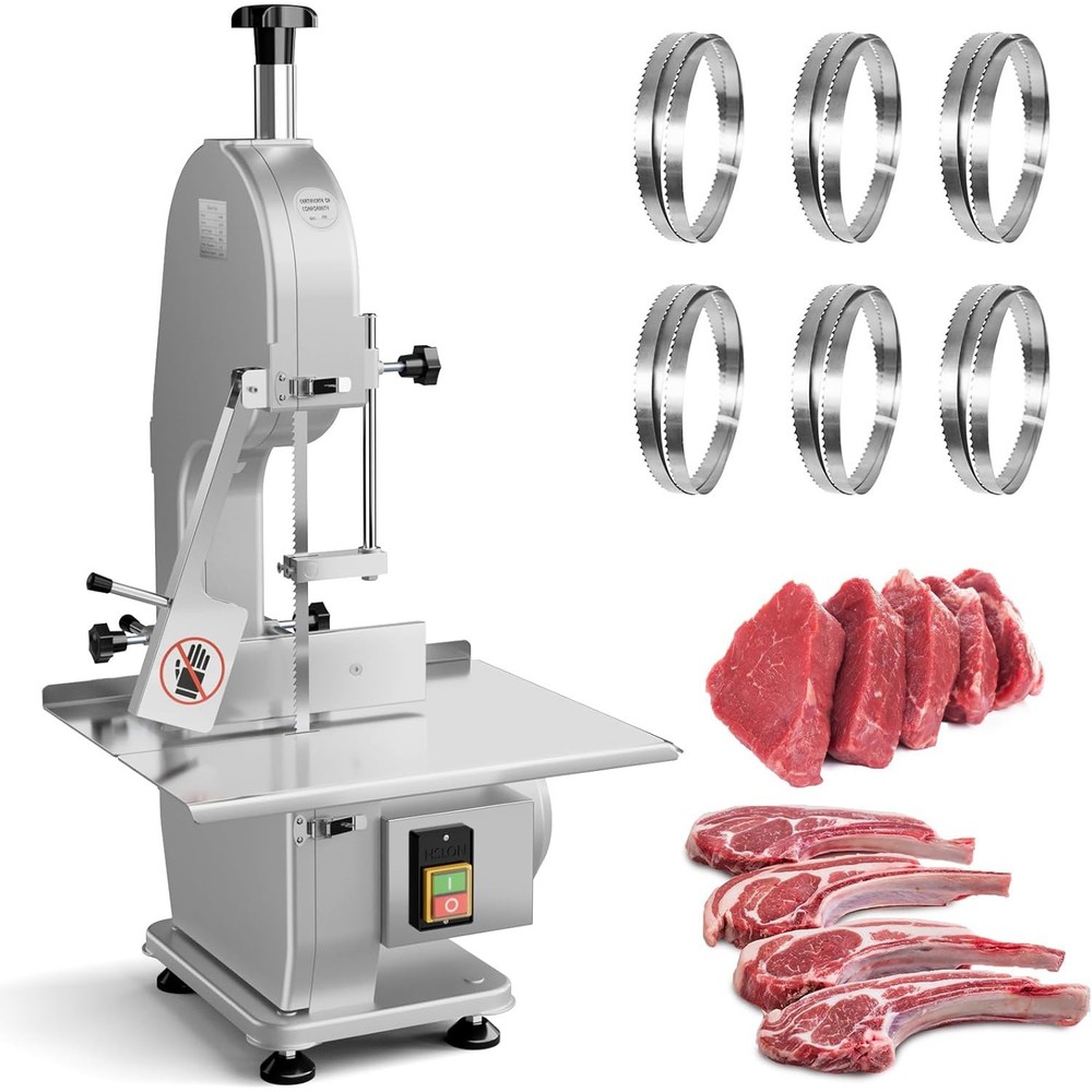 1500W Commercial Bone Cutting Machine Frozen Meat Cutter Saw Electric Bandsaw