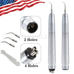 Ultrasonic Air Perio Scaler Handpiece Scaling 2 & 4 Holes & 3 Tips Dental
