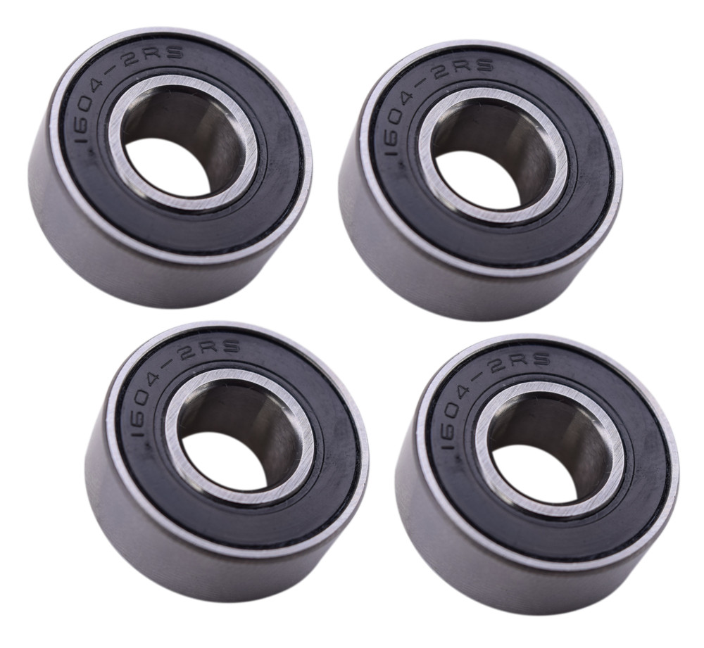 (4 Each) 1604-2RS Sealed Radial Ball Bearing 3/8 ID X 7/8 OD X 11/32 Wide SpinCo