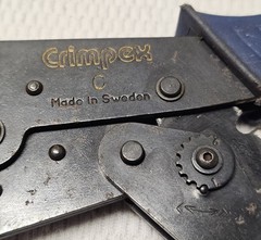 Vintage AMP Crimpex C Wang 220190-1 Die Ratchet Wire Crimping Hand Tool Sweden