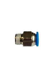 5 Pcs Pneumatic 1/2 OD Tube x3/8 NPT Male Connector Air Push to Connect Fitting