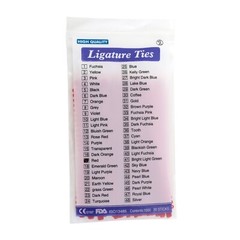 1000pcs Dental Ligature Ties Braces Rubber Bands Orthodontic Elastic 11 Colors