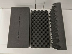 LOT OF 4 Soft Eggcrate Foam Acoustic Shipping Packing Block 8.25″ x 17.5″ x 3″