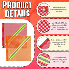 12-Piece Safety Flag Kit with Load Banners and Warning Flags for Trucks and Trai