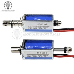 1/2/5/10PCS JF-0530B DC 6V 300mA 5N/10mm Pull Push DC Solenoid Electromagnet