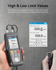 Digital Ultrasonic Thickness Gauge Meter Tester 1-300mm Tool for Metal Cast Iron
