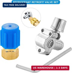 4PCS BPV-31 Bullet Piercing Valve, Bullet Piercing Valves Kit, A/C Refrigerant R