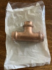10 pcs – Nibco PC611 Press System Tee, 9098401PCHD Copper 3/4″ x 3/4″ x 3/4″