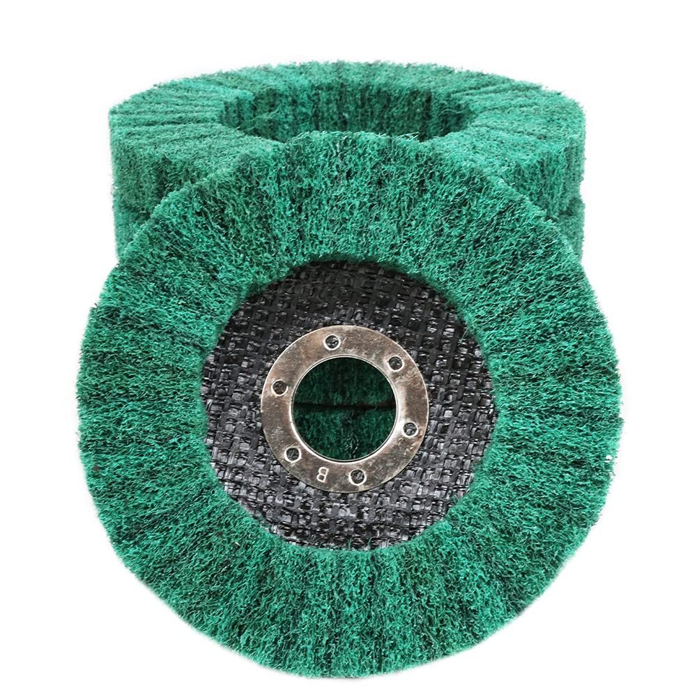 5x Nylon Flap Disc 4-1/2″ Metal Steel Cleaning Polishing Wheel Pad Angle Grinder