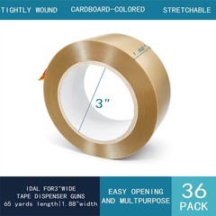 2 Mils Packing Shipping Tape 1.88“ x 110 Yards Carton Sealing tan Packing Tape