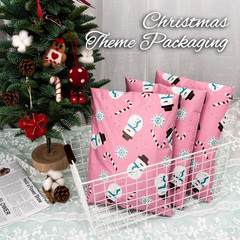 Christmas Poly Mailer – 14.5×19 Inch, 50 Pcs Waterproof Tear-Resistant Mailer Ba