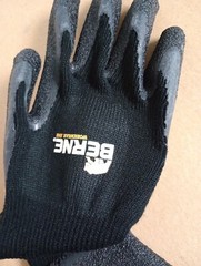 Berne Heavy Duty Quick Grip Thermal Lined Gloves Color Black Size L