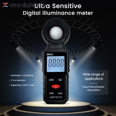 S8608 LCD Light Meter Digital Illuminance Meter Luxmeter Photometer 200000Lux
