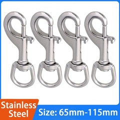 65mm-115mm Swivel Eye Trigger Hook,Snap Hook Stainless Steel 304 Key holder Ring