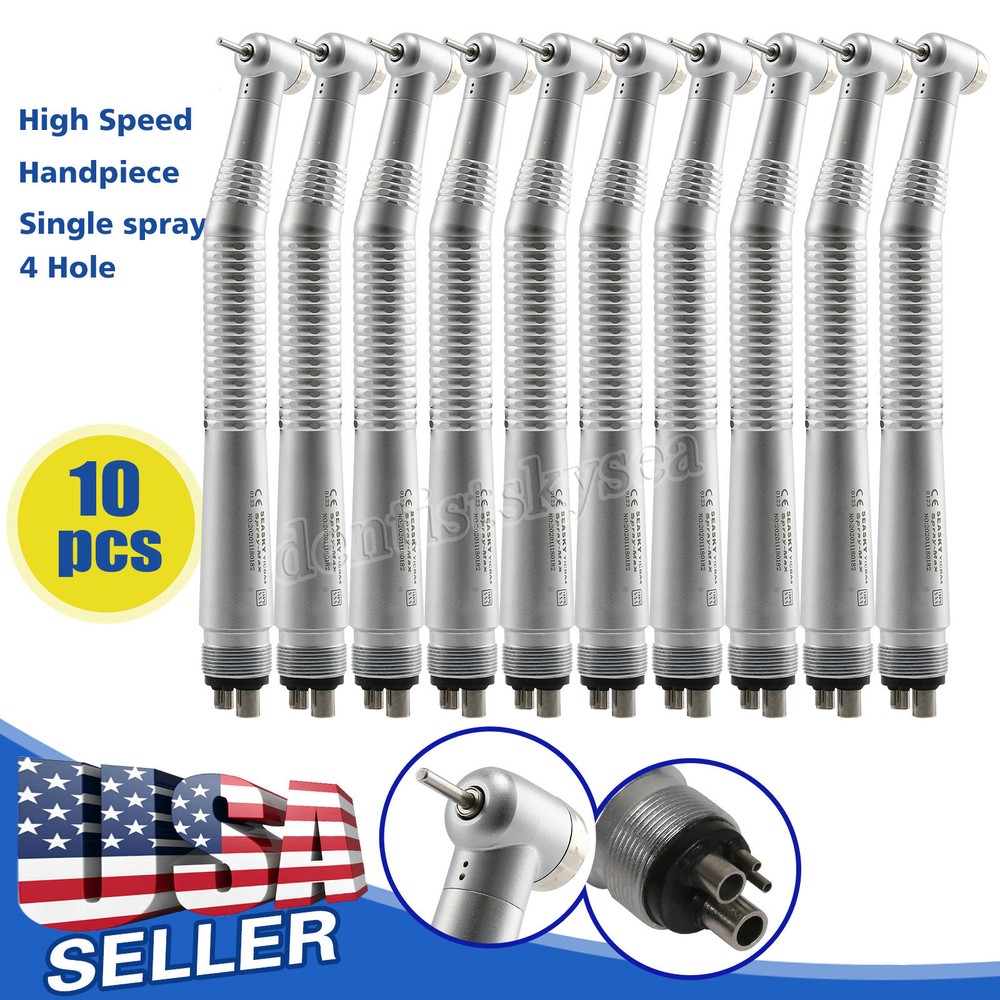 10* Dental USA Dental High Speed Air Turbine Handpiece Standard Head 2/4H