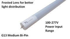 2pc Reliance 2FT LED Tube Light Bulb G13 T8 24″ 9W 900 Lumen 5000K