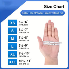 50/100PCS Blue Nitrile Gloves Disposable Waterproof Blue Gloves Kitchen Dishwash
