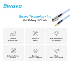 2.4mm Female to GPPO Female .086″ Semi-flexible Coax Cable, FEP Jacket, DC-50GHz