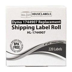 DYMO LW 1744907 COLOR 4XL 4×6 – 5 Rolls – 1 each: BLUE GREEN WHITE RED ORANGE