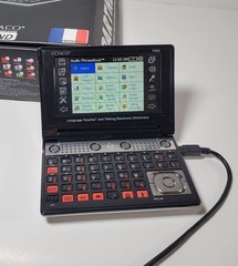 Ectaco Partner Electronic Translator Teacher FRENCH P900 B-3 W/ GPS SD Cards Etc