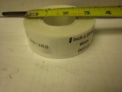 1″ x 25′ SILVER – WHITE REFLECTIVE CONSPICUITY TAPE DOT-C2
