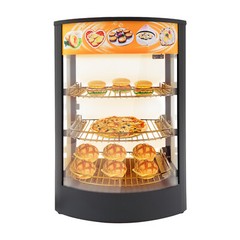 3-tier Commercial Food Warmer Display Case Warming Cabinet For Pizza Tart Burger