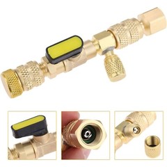 HVAC Tool AC Schrader Valve Core Remover Dual Size 1/4 and 5/16 Port Installer