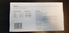 10 Boxes Basic Vinyl Disposable Gloves Synmax Exam Latex & Powder-Free Large