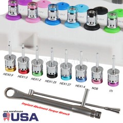 Universal Implant Prosthetic Driver Kit Torque Wrench Manual Screwdriver