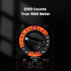 Durable Digital Multimeter for Automotive Battery Testing and Electrical Repair
