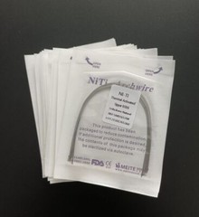 Dental Orthodontic Arcos Thermal Activated Niti Round Arch Wires Natural Form