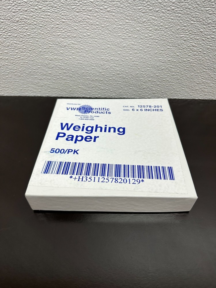 VWR Weighing Paper 6 x 6″ 12578-201 500/Pk