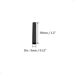 300PCS Heat Shrink Tubing,3mm / 1/8″ Dia, 30mm / 1.2″ 3mm/1/8, Black
