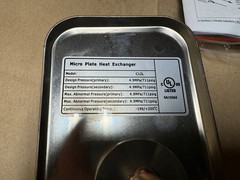 Danfoss Micro Plate Carrier Chiller Heat Exchanger C12L 3″x6″