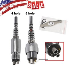 Dental LED Quick Coupler KAV 4 Hole / 6 Hole for KAVO Fiber Optic Handpiece