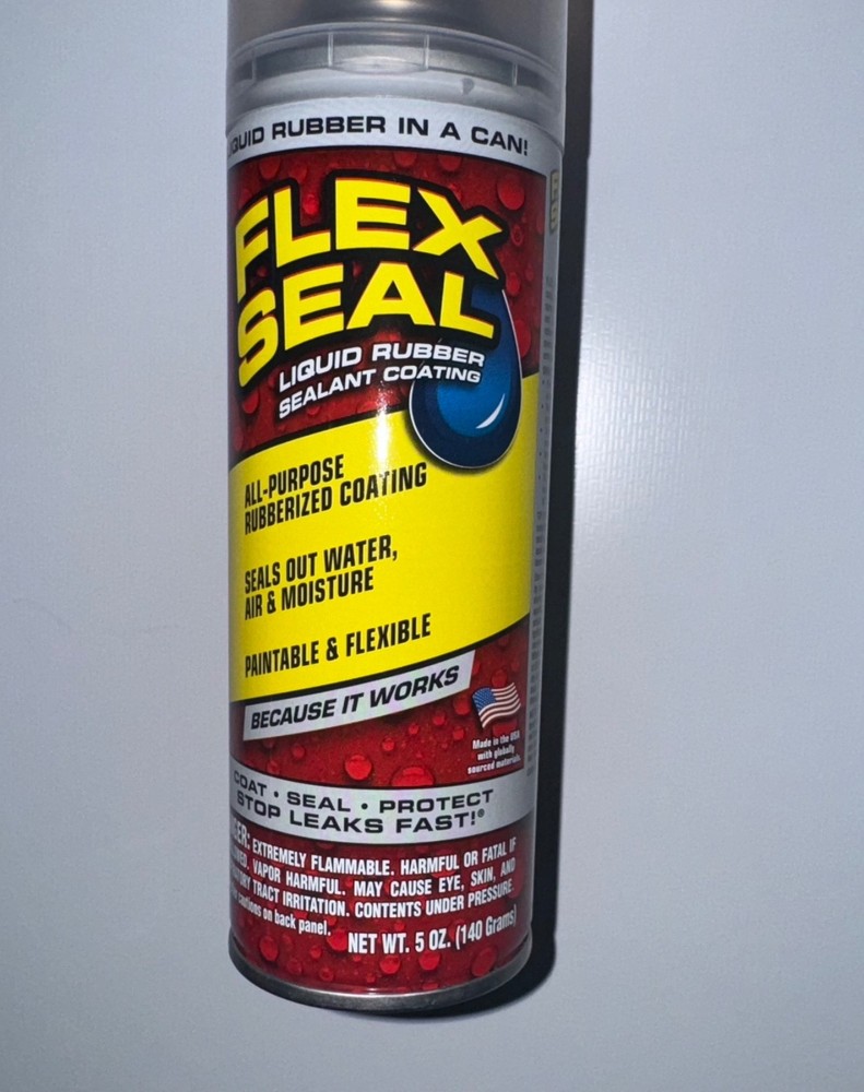 Flex Seal Liquid Rubber Sealant Coating, Stops Leaks Fast, Wet Or Dry -5 oz.